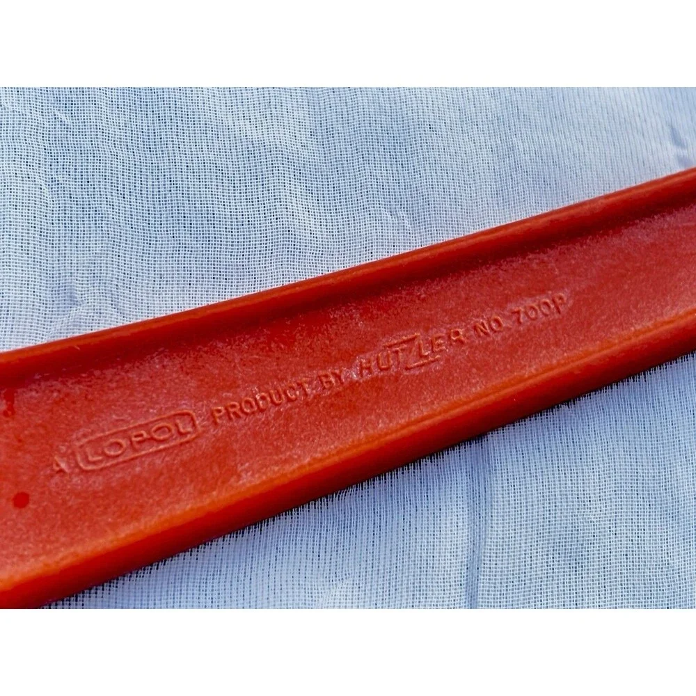 Vintage Hutzler LOPOL No. 700P Red Slotted Serving Spoon USA MCM Retro